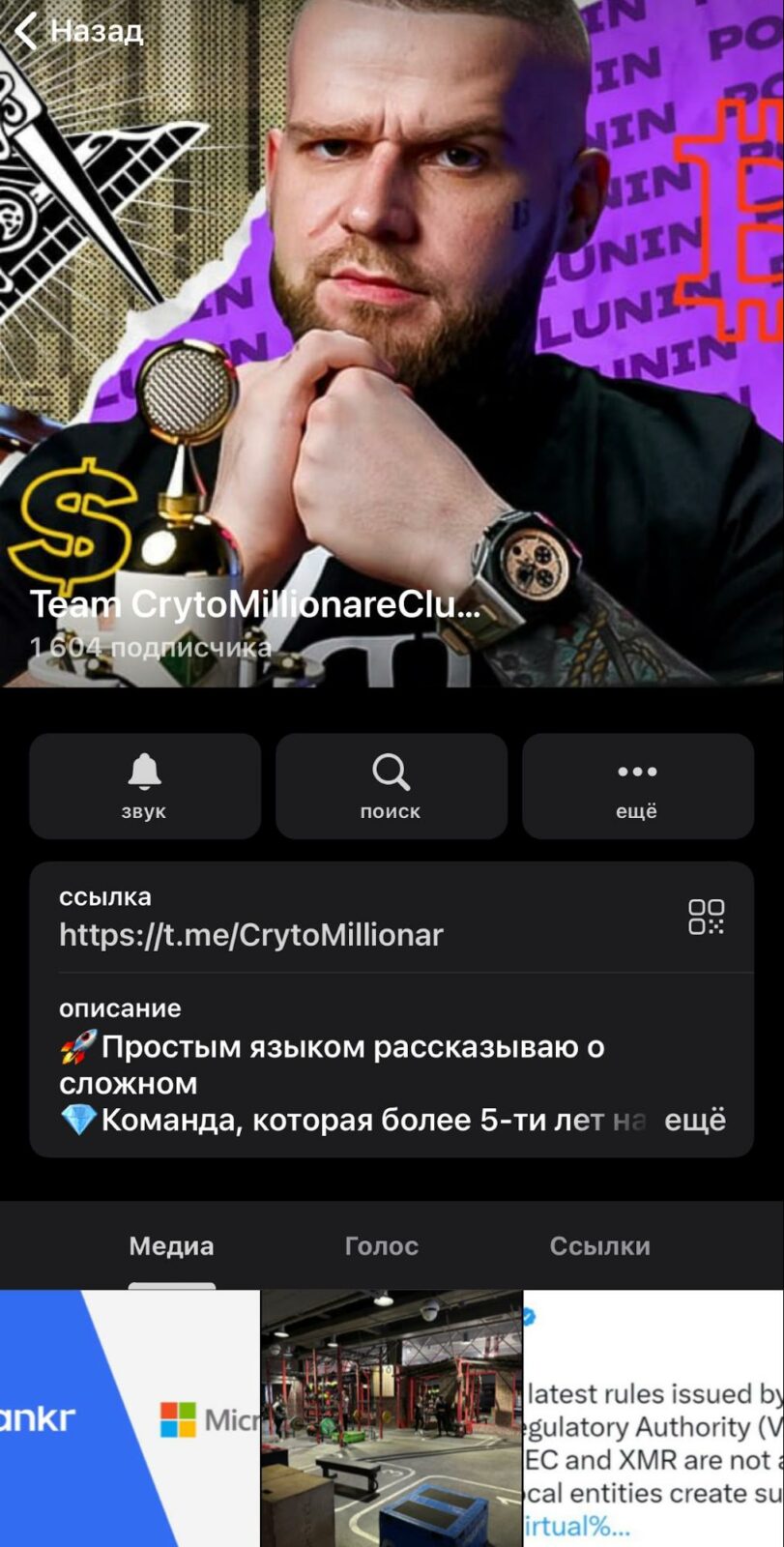 Team CrytoMillionareClub телеграмм