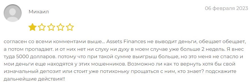 asset finance bank отзывы