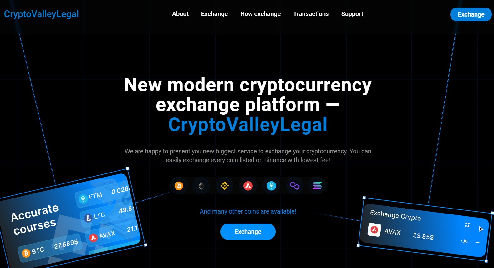 CryptoValleyLegal обзор обменника