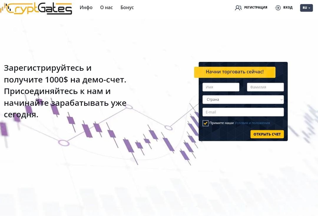 Cryptgates отзывы и инвестиции в скам-проект — Развод или нет?