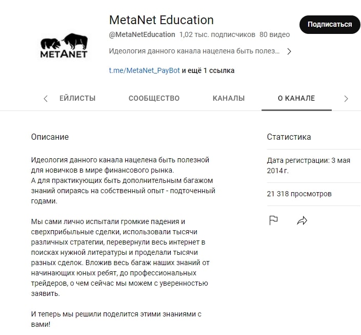 Metanet Education ютуб