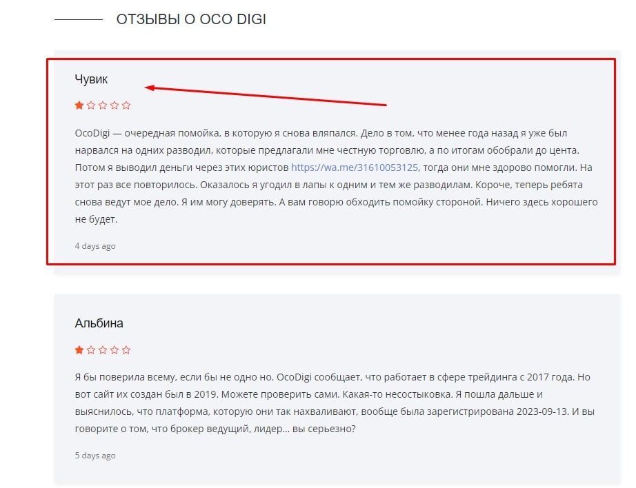 Oco Digi co отзывы