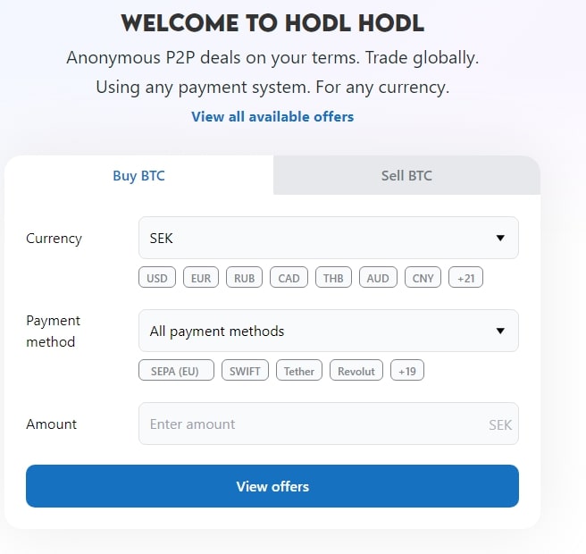 Hodl Hodl обмен