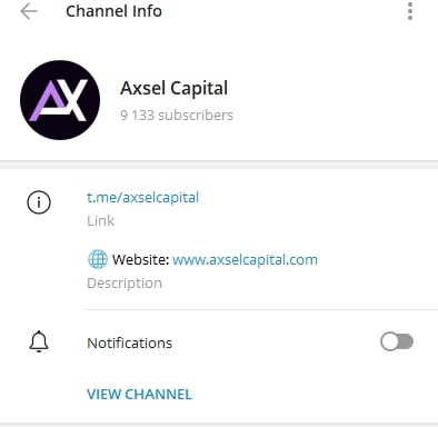 Axsel Capital телеграм