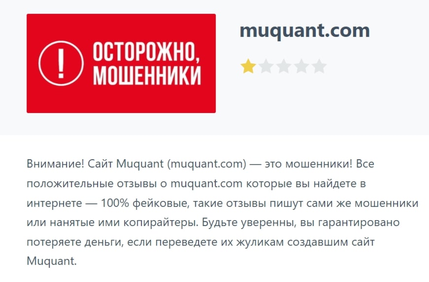 MuQuant отзывы