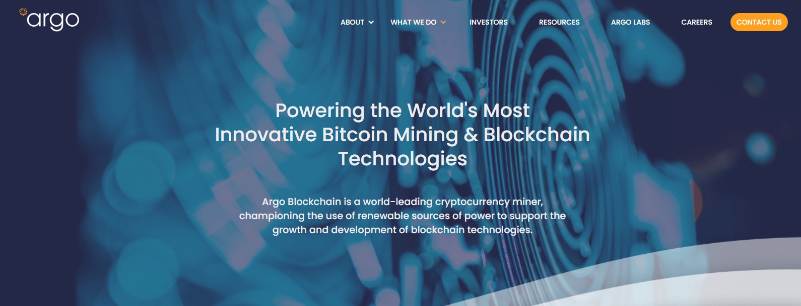 Сайт Argo Blockchain