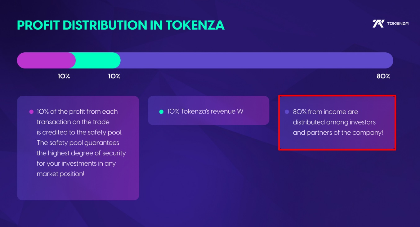 Tokenza - тарифы и условия