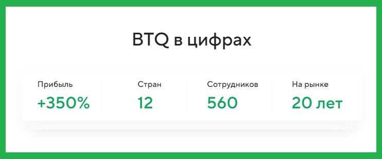 BTQ INK COM - показатели