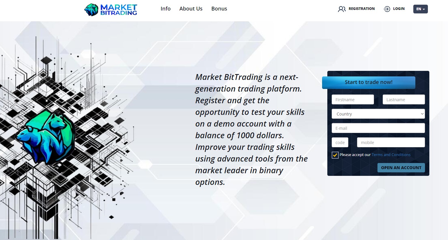 Сайт Market BitTrading