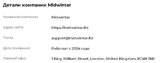 midwinter ltd домен