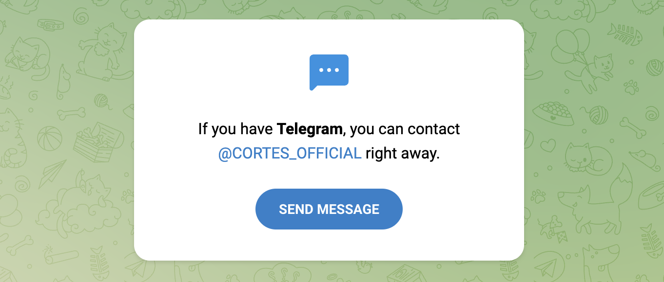 cortes телеграмм