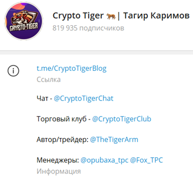 Crypto Tiger Тагир Каримов